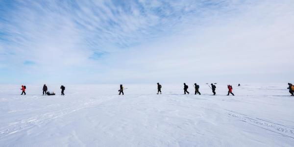 CU ɫ researchers walking across the arctic to study climate