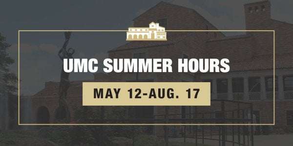 UMC summer hours graphic